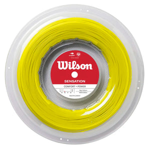 Sensation 16G Tennis String Reel,Strings,Wilson,Yellow,16,Tennis Express,WR8309R-y-1