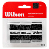 ABSORBx Tennis Overgrip 3 Pack Black,Accessories,Wilson,,,Tennis Express,WR8446502001-1_c14f0641-d355-4001-9482-907604556249