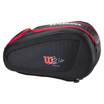 Bela V3 Padel Racquet Bag Black and Red-Padel Racquets-Wilson-WR8910801001-Tennis Express