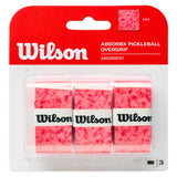 ABSORBx Pickleball Overgrip 3 Pack Red,Accessories,Wilson,,,Tennis Express,WR8911001001-1