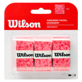 ABSORBx Padel Overgrip 3 Pack Red,Accessories,Wilson,,,Tennis Express,WR8911101001-1_59c2b1dd-d659-4030-a158-ea38a907651a