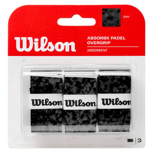 ABSORBx Padel Overgrip 3 Pack Black,Accessories,Wilson,,,Tennis Express,WR8911102001-1_71830d81-d145-4b60-9c8e-c6f2d50a9336