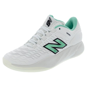 Women's Fresh Foam X CT-Rally v2 B Width Tennis Shoes NB 103 White and Deep End,Footwear,New Balance,NB 103 White/Deep End,5,Tennis Express,WRAL7SGBcopy