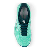 Women's CLAY Court Fresh Foam X CT-Rally v2 B Width Tennis Shoes Deep End and Medusa Green,Footwear,New Balance,,,Tennis Express,WRAL9DMB-3