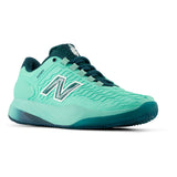 Women's CLAY Court Fresh Foam X CT-Rally v2 B Width Tennis Shoes Deep End and Medusa Green,Footwear,New Balance,,,Tennis Express,WRAL9DMB-4