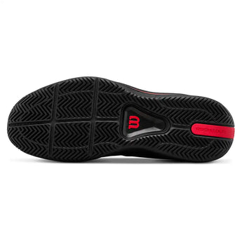 Men's RUSH TOUR 5 CTC Tennis Shoes Black and Wilson Red,Footwear,Wilson,,,Tennis Express,WRS00963002-F26-5