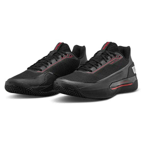 Men's RUSH TOUR 5 CTC Tennis Shoes Black and Wilson Red