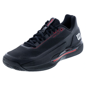 Men's RUSH TOUR 5 CTC Tennis Shoes Black and Wilson Red,Footwear,Wilson,Black/Wilson Red,7,Tennis Express,WRS00963002-F26copy