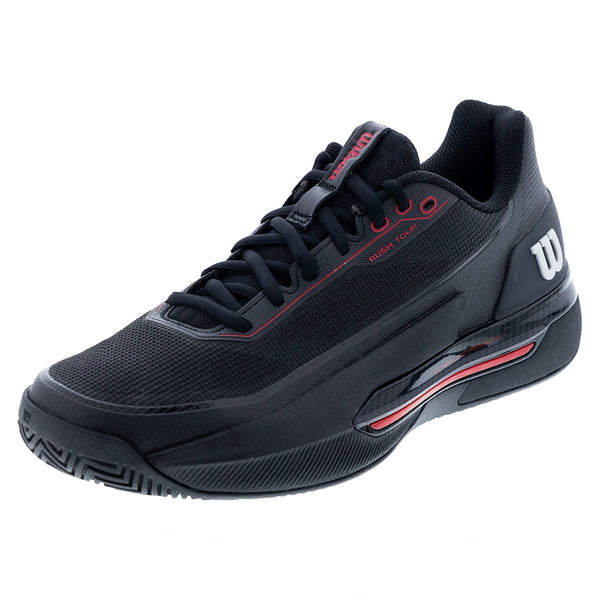 Men's RUSH TOUR 5 CTC Tennis Shoes Black and Wilson Red,Footwear,Wilson,Black/Wilson Red,7,Tennis Express,WRS00963002-F26copy