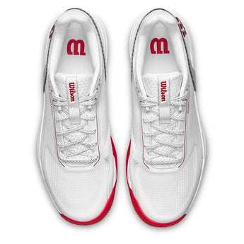 Men's RUSH PRO 5 CTC Tennis Shoes White and Wilson Red,Footwear,Wilson,,,Tennis Express,WRS01048001-F26-3