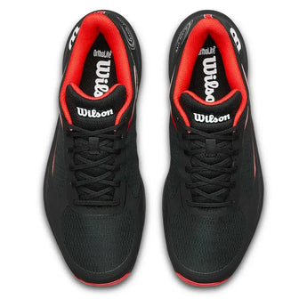Men's Hurakn Lite Padel Shoes Black and Red-Footwear-Wilson-WRS333920-F25-3-Tennis Express