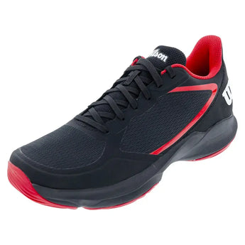 Men's Hurakn Lite Padel Shoes Black and Red-Footwear-Wilson-WRS333920-F25copy-Tennis Express