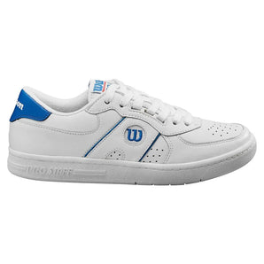 Unisex Pro Staff 87 Tennis Shoes White and Deja Vu Blue-Footwear-Wilson-WRS333980U-2-Tennis Express