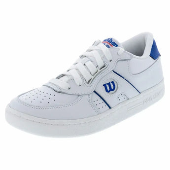 Unisex Pro Staff 87 Tennis Shoes White and Deja Vu Blue-Footwear-Wilson-WRS333980U-U24copy-Tennis Express