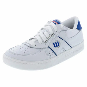 Unisex Pro Staff 87 Tennis Shoes White and Deja Vu Blue-Footwear-Wilson-WRS333980U-U24copy-Tennis Express