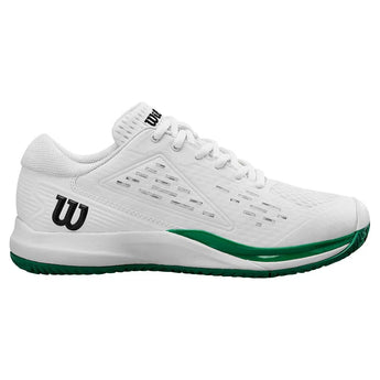 Juniors' Rush Pro Ace Tennis Shoes White and Bosphorus-Footwear-Wilson-WRS335310_0-2-[Sku]-Tennis Express
