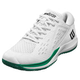 Juniors' Rush Pro Ace Tennis Shoes White and Bosphorus-Footwear-Wilson-WRS335310_1-1-[Sku]-Tennis Express