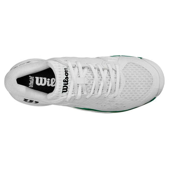 Juniors' Rush Pro Ace Tennis Shoes White and Bosphorus-Footwear-Wilson-WRS335310_5-4-[Sku]-Tennis Express