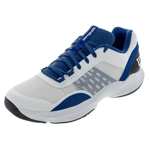 Men's Hurakn Pro V2 Padel Shoes White and Deja Vu Blue-Footwear-Wilson-WRS335560-F25copy-Tennis Express