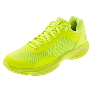 Men's Hurakn Pro V2 Padel Shoes Safety Yellow and White,Footwear,Wilson,7,Safety Yellow,Tennis Express,WRS335720-F25copy