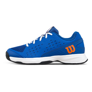 Juniors' Rush Pro L Tennis Shoes Deja Vu Blue and Orange Tiger-Footwear-Wilson-WRS337570U-2-Tennis Express