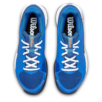 Juniors' Rush Pro L Tennis Shoes Deja Vu Blue and Orange Tiger-Footwear-Wilson-WRS337570U-3-Tennis Express
