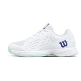 Juniors' Rush Pro L Tennis Shoes White and Bay-Footwear-Wilson-WRS337580_1-Tennis Express