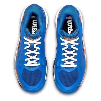 Juniors' Rush Pro Ace Tennis Shoes Deja Vu Blue and Orange Tiger-Footwear-Wilson-WRS337590U-5-Tennis Express