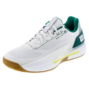 Men's Rush Tour 5 Tennis Shoes White and Evergreen