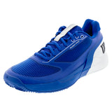 Men's Rush Pro 5 Clay Tennis Shoes Deja Vu Blue and White-Footwear-Wilson-WRS338550U-S26copy_8efeb431-0357-4b55-b2b4-52f18b3cbc60-Tennis Express