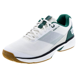 Men's Rush Lite 5 Tennis Shoes White and Evergreen-Footwear-Wilson-WRS338570Ucopy-Tennis Express