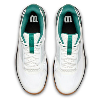 Men's Rush Lite 5 Tennis Shoes White and Evergreen-Footwear-Wilson-WRS338570_2-Tennis Express