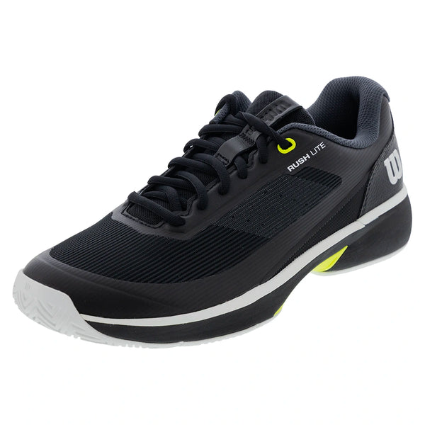 Men's Rush Lite 5 Tennis Shoes Black and White-Footwear-Wilson-WRS338590U-S26copy-Tennis Express