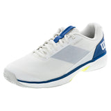 Men's Rush Lite 5 Tennis Shoes White and Deja Vu Blue-Footwear-Wilson-WRS338600Ucopy-Tennis Express