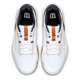Men's CLAY Court Rush Pro 5 Tennis Shoes White and Navy Blazer,Footwear,Wilson,,,Tennis Express,WRS338670U-U26-3