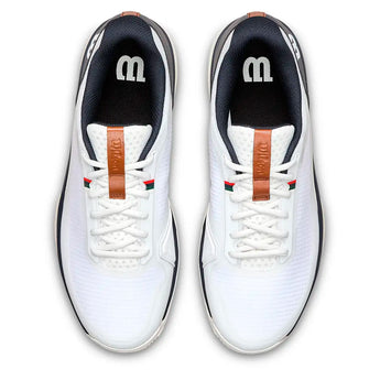 Men's CLAY Court Rush Lite 5 Tennis Shoes White and Navy Blazer,Footwear,Wilson,,,Tennis Express,WRS338680U-3