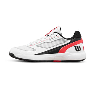 Juniors' Rush Pro 5 Tennis Shoes White and Infrared,Footwear,Wilson,,,Tennis Express,WRS338780-2