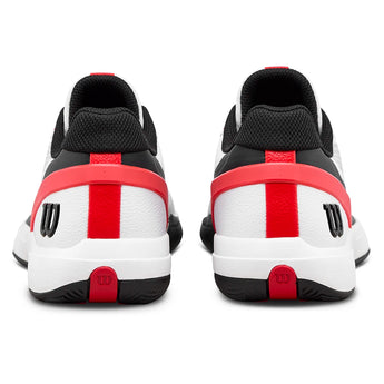 Juniors' Rush Pro 5 Tennis Shoes White and Infrared,Footwear,Wilson,,,Tennis Express,WRS338780-3