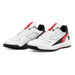 Juniors' Rush Pro 5 Tennis Shoes White and Infrared,Footwear,Wilson,White/Infrared,2Y,Tennis Express,WRS338780