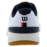 Women's CLAY Court Intrigue Pro Tennis Shoes White and Navy Blazer,Footwear,Wilson,,,Tennis Express,WRS338800U04copy