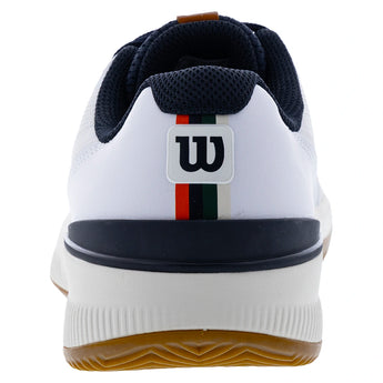 Women's CLAY Court Intrigue Pro Tennis Shoes White and Navy Blazer,Footwear,Wilson,,,Tennis Express,WRS338800U04copy
