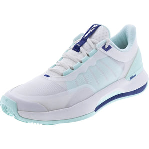 Women's CLAY Court Intrigue Tour Tennis Shoes White and Bay, Wilson, White/Bay, Tennis Express, WRS338870U-WHITE-BAY-1