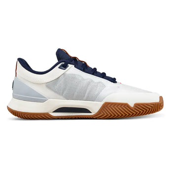 Women's CLAY Court Intrigue Tour Tennis Shoes Vanilla and Navy Blazer,Footwear,Wilson,,,Tennis Express,WRS338880U-2