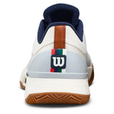 Women's CLAY Court Intrigue Tour Tennis Shoes Vanilla and Navy Blazer,Footwear,Wilson,,,Tennis Express,WRS338880U-4