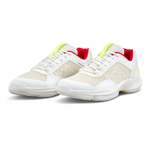 Men's HURAKN PRO V2 Padel Shoes Snow White and Safety Yellow,Footwear,Wilson,Snow White/Safety Yellow,7,Tennis Express,WRS339530U-F26-y