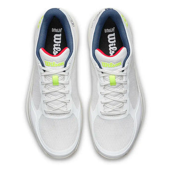 Men's HURAKN LITE Padel Shoes Snow White and Safety Yellow,Footwear,Wilson,,,Tennis Express,WRS339540U-F26-3