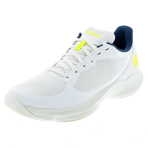 Men's HURAKN LITE Padel Shoes Snow White and Safety Yellow,Footwear,Wilson,Snow White/Safety Yellow,7,Tennis Express,WRS339540U-F26copy