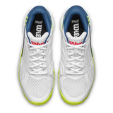 Juniors' RUSH PRO ACE Tennis Shoes Snow White and Ensign Blue,Footwear,Wilson,,,Tennis Express,WRS339570U-F26-3