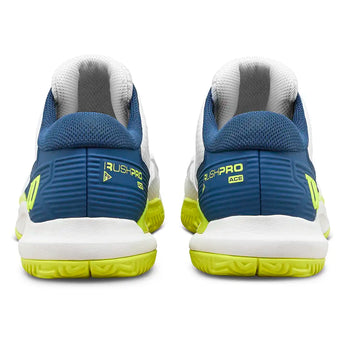 Juniors' RUSH PRO ACE Tennis Shoes Snow White and Ensign Blue,Footwear,Wilson,,,Tennis Express,WRS339570U-F26-4