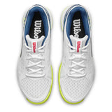 Juniors' RUSH PRO L Tennis Shoes Snow White and Ensign Blue,Footwear,Wilson,,,Tennis Express,WRS339580U-F26-3